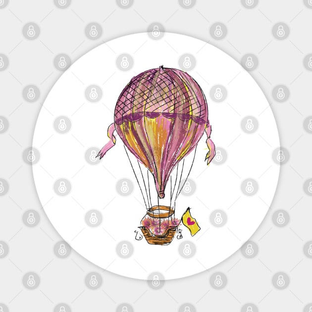 Hot Air Balloon Magnet by Manitarka